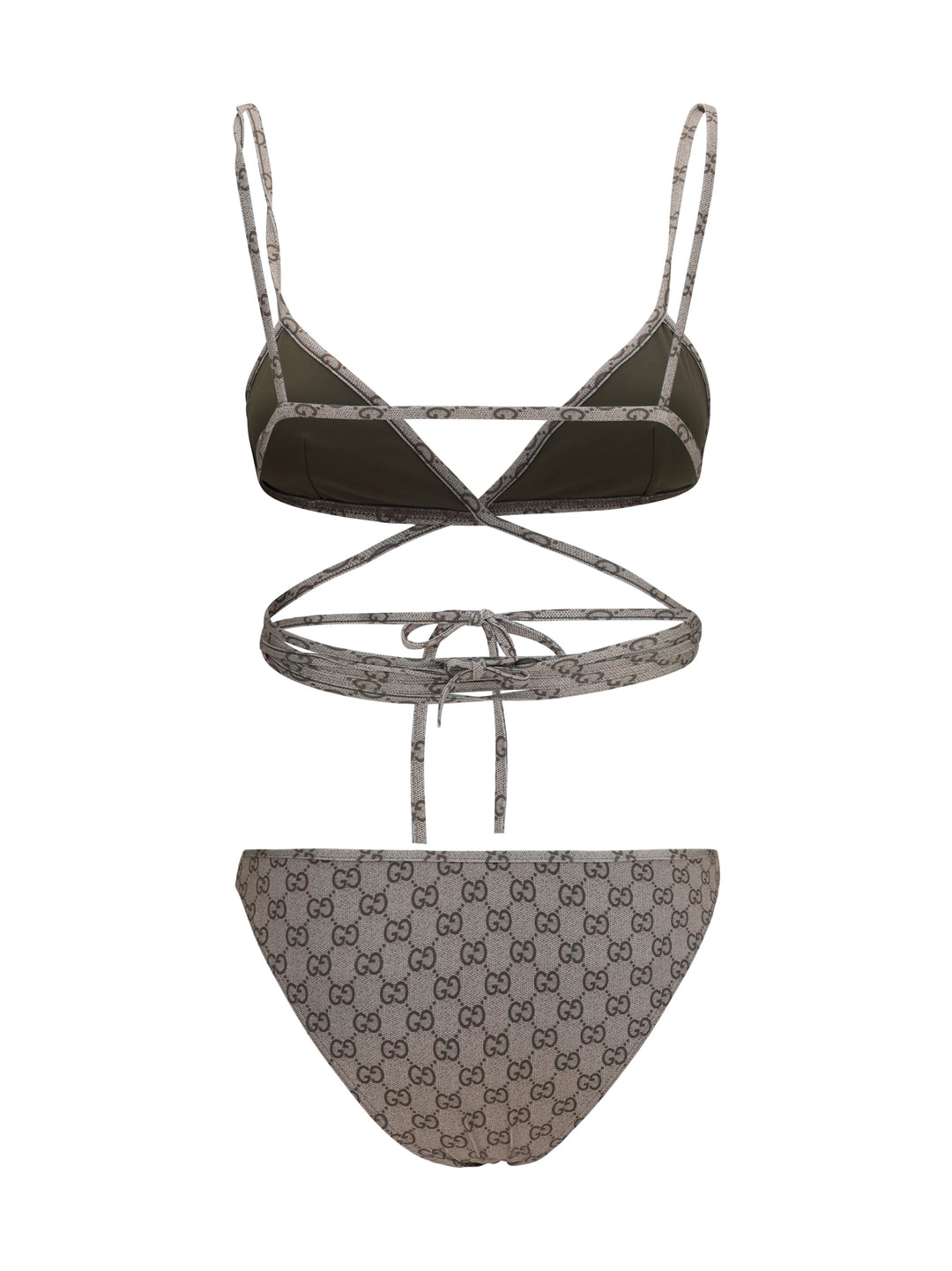Printed stretch jersey bikini 2