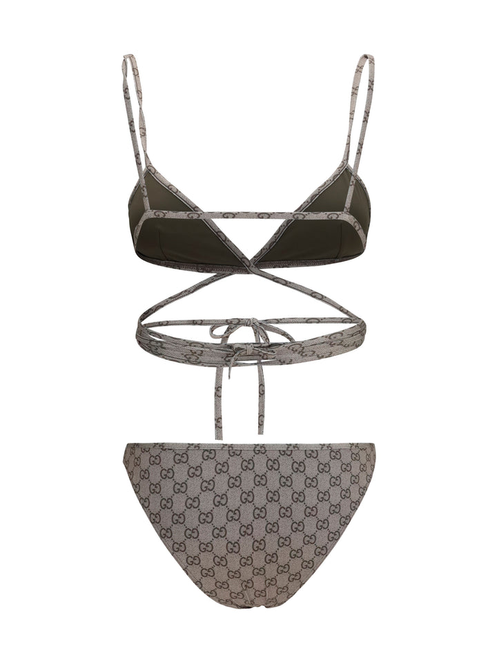 Printed stretch jersey bikini 2