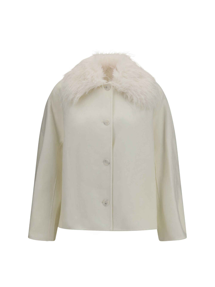 LOULOU DE SAISON Jackets &amp; Coats in IVORY/IVORY