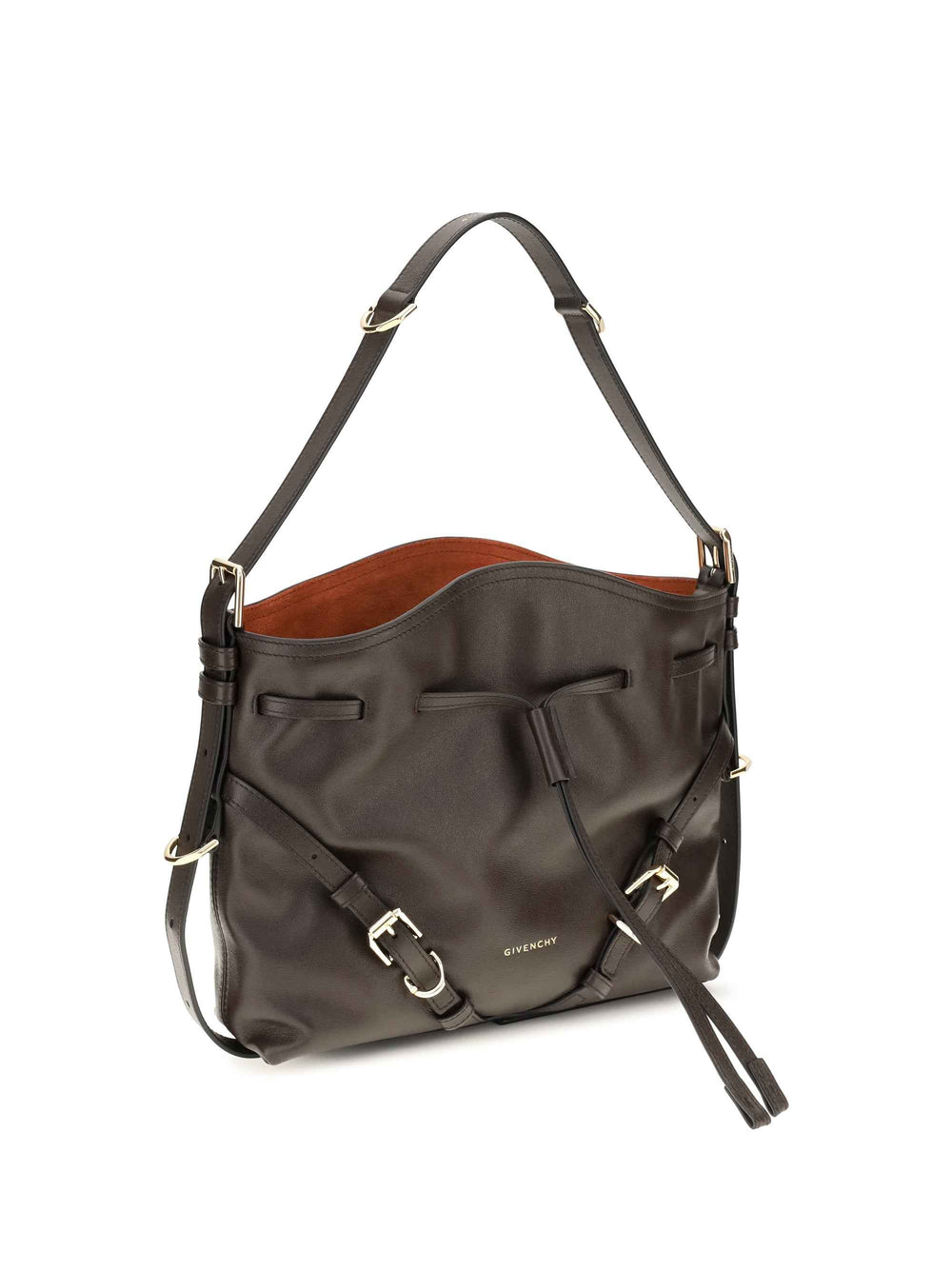 Small Voyou Bucket Handbag in glossy leather