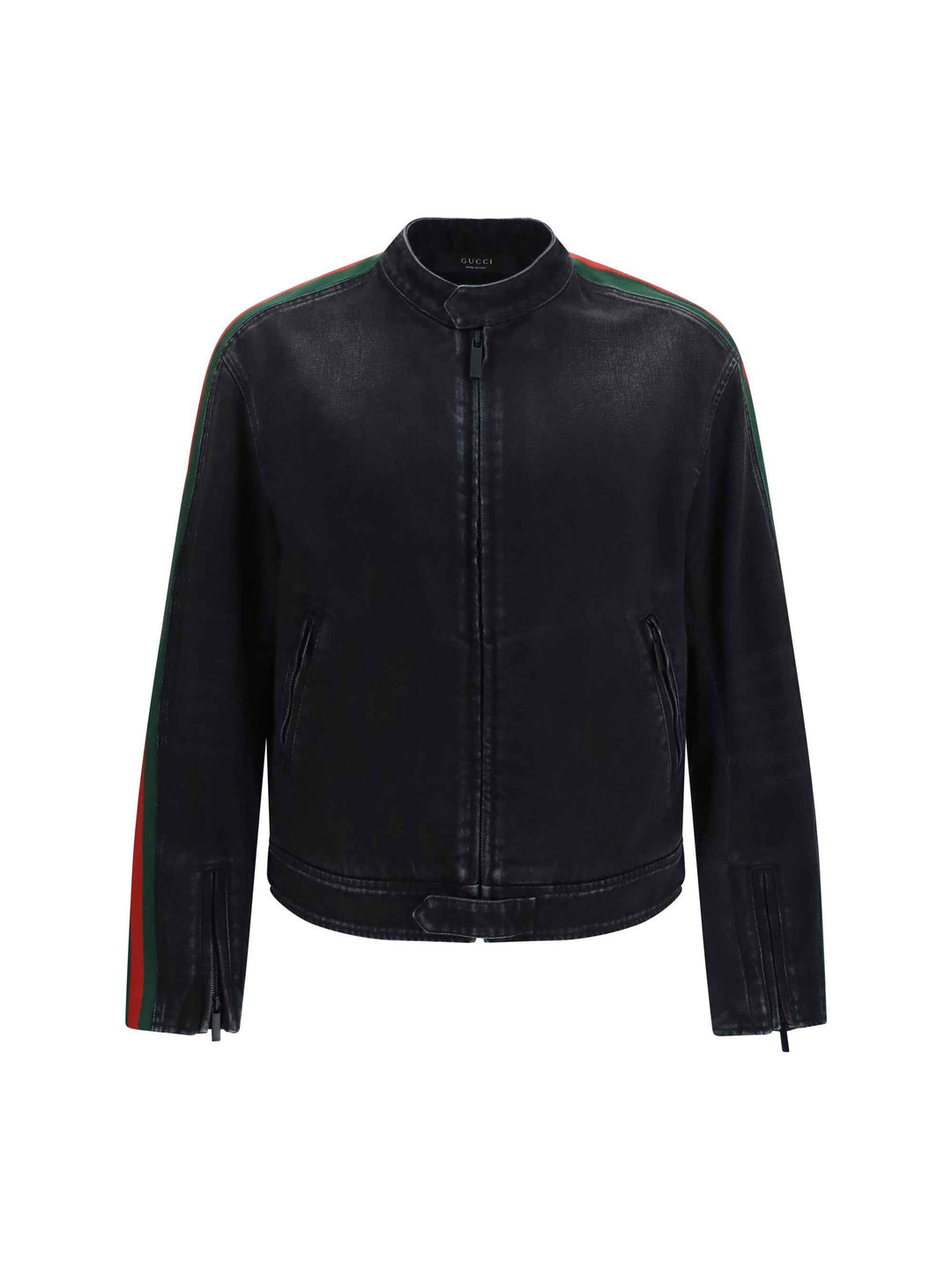 Cotton denim biker Jacket