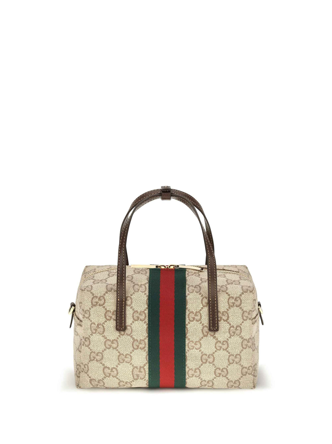 Mini Boston Handbag with Web stripe