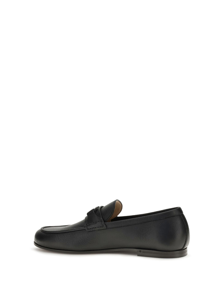 VLogo Signature Loafers in deer leather 3