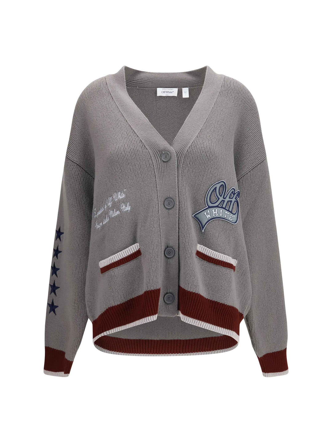College Varsity Knit Cardigan