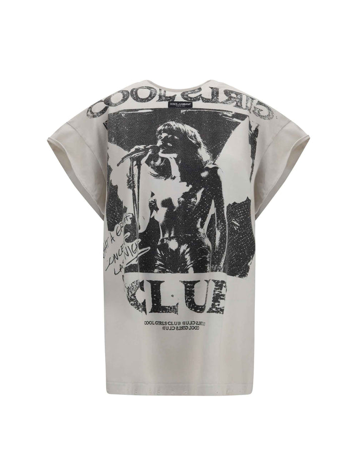 Oversized printed jersey T-shirt