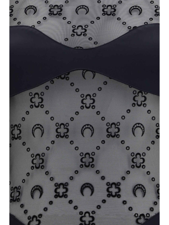 Mesh Body with Moon motif