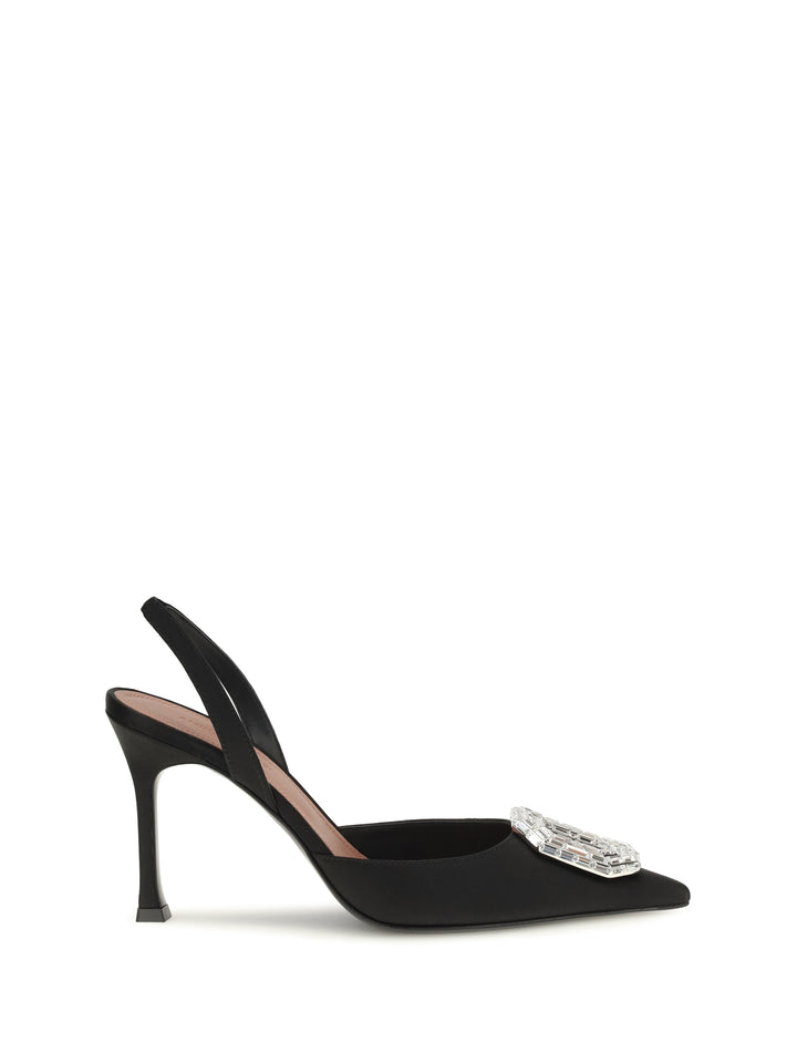 Camelia satin Slingback Pumps 1