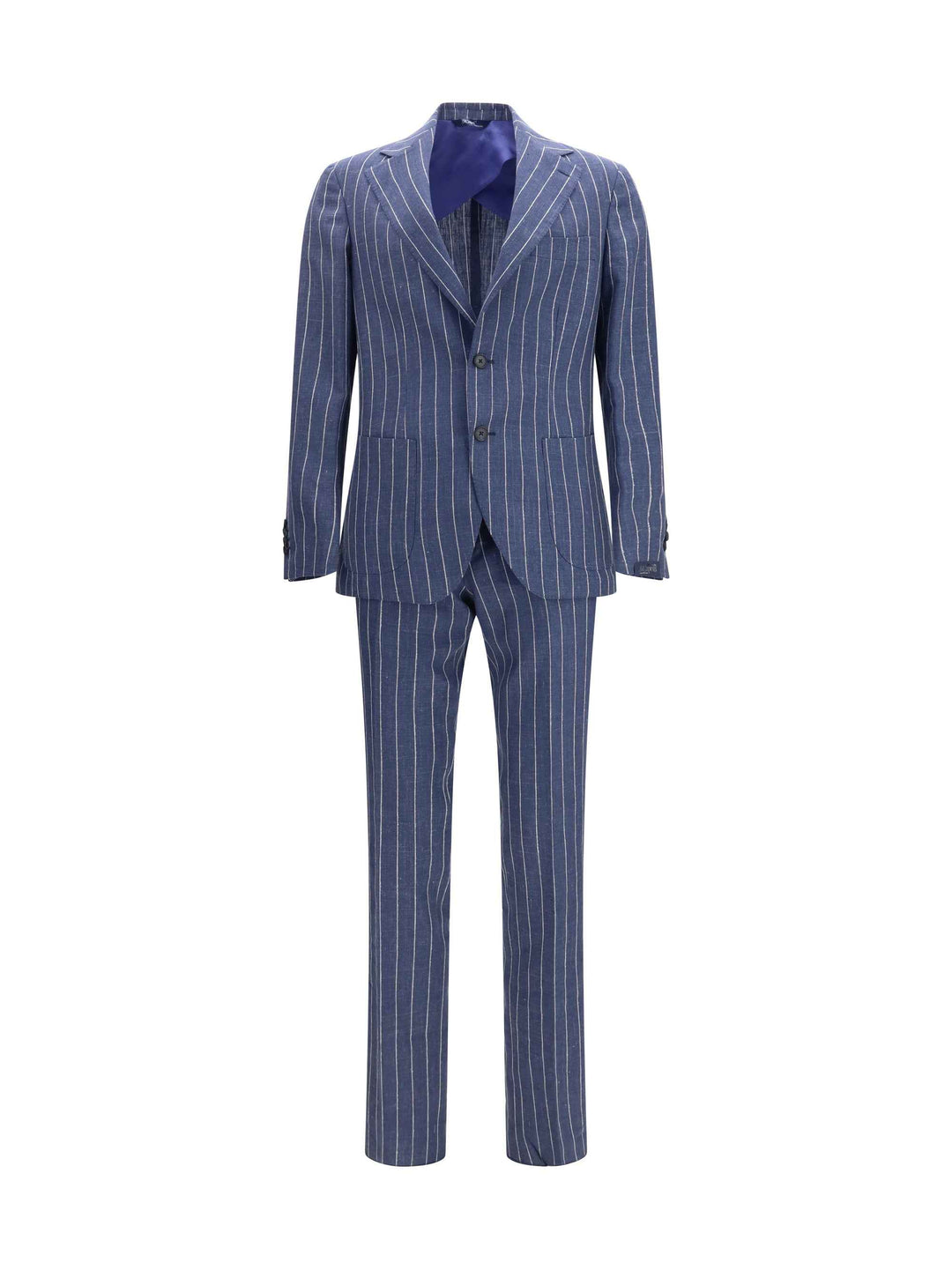Single-breasted pinstripe Suit with patch pocket