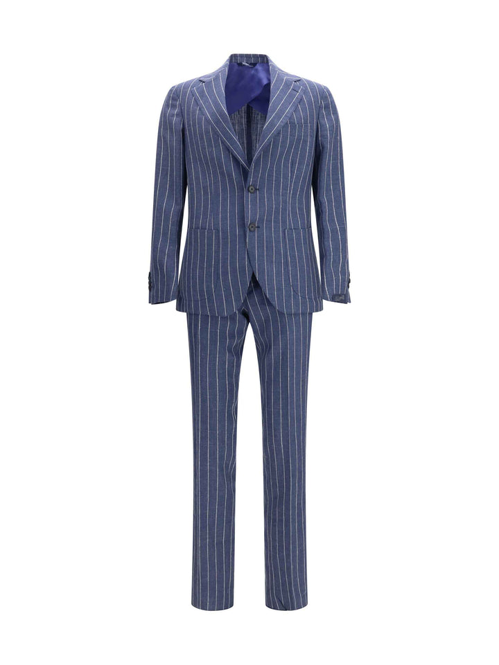 Single-breasted pinstripe Suit with patch pocket