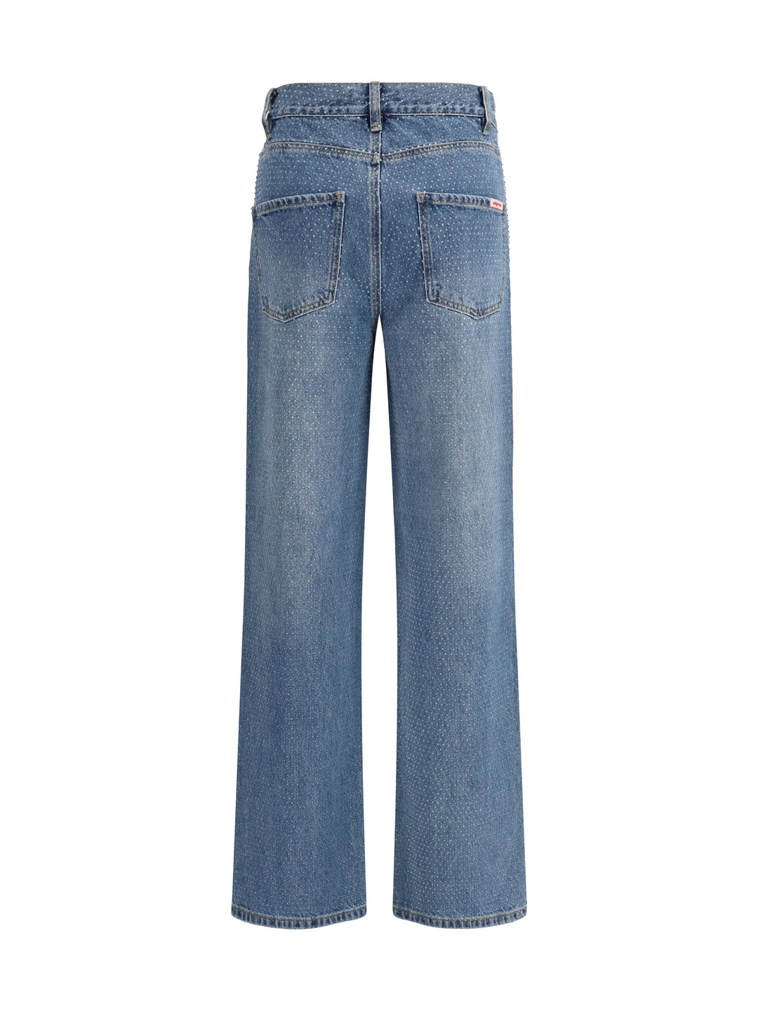 Straight-leg Jeans with all-over rhinestones 2
