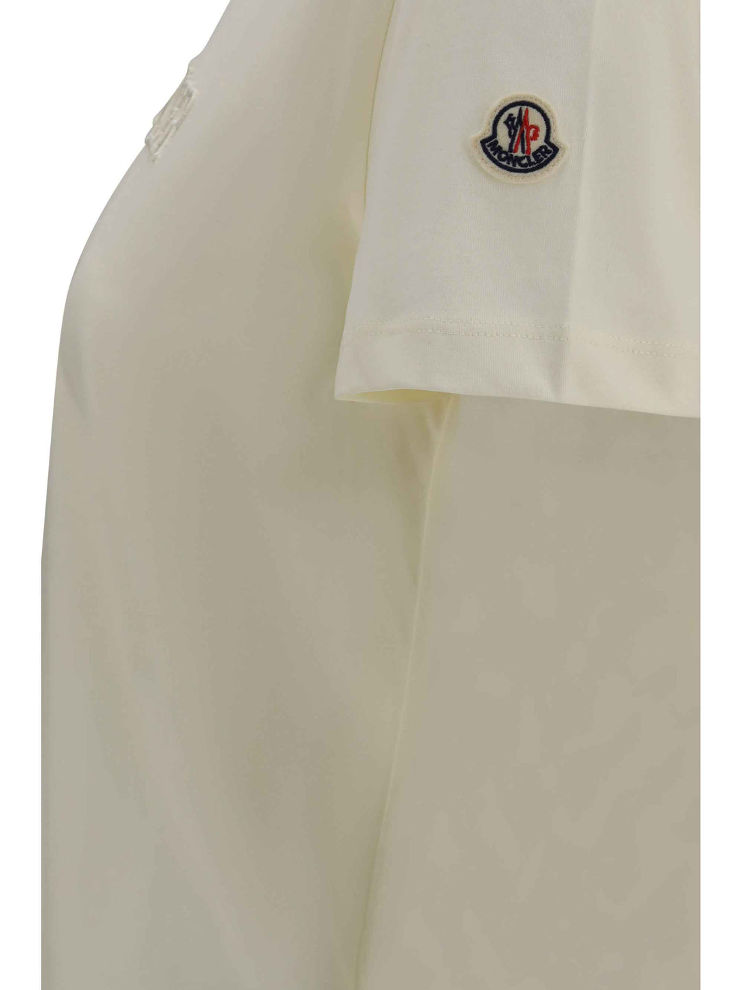 Cotton T-shirt with a tone on tone embroidered logo