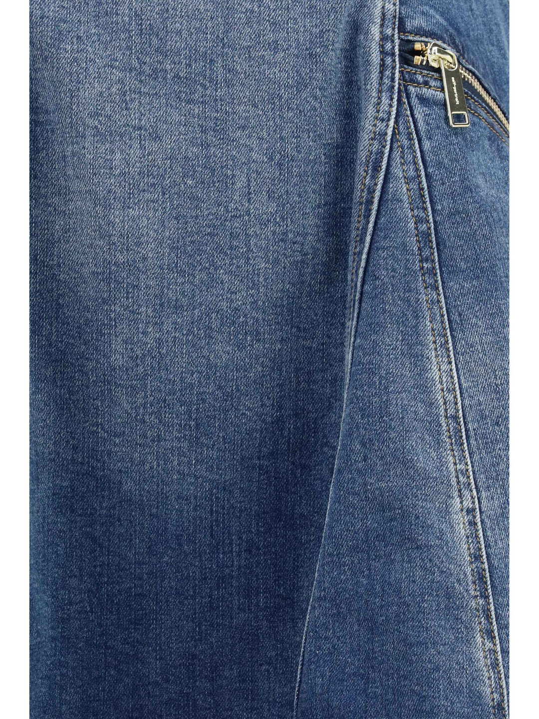 Denim flared mini Dress