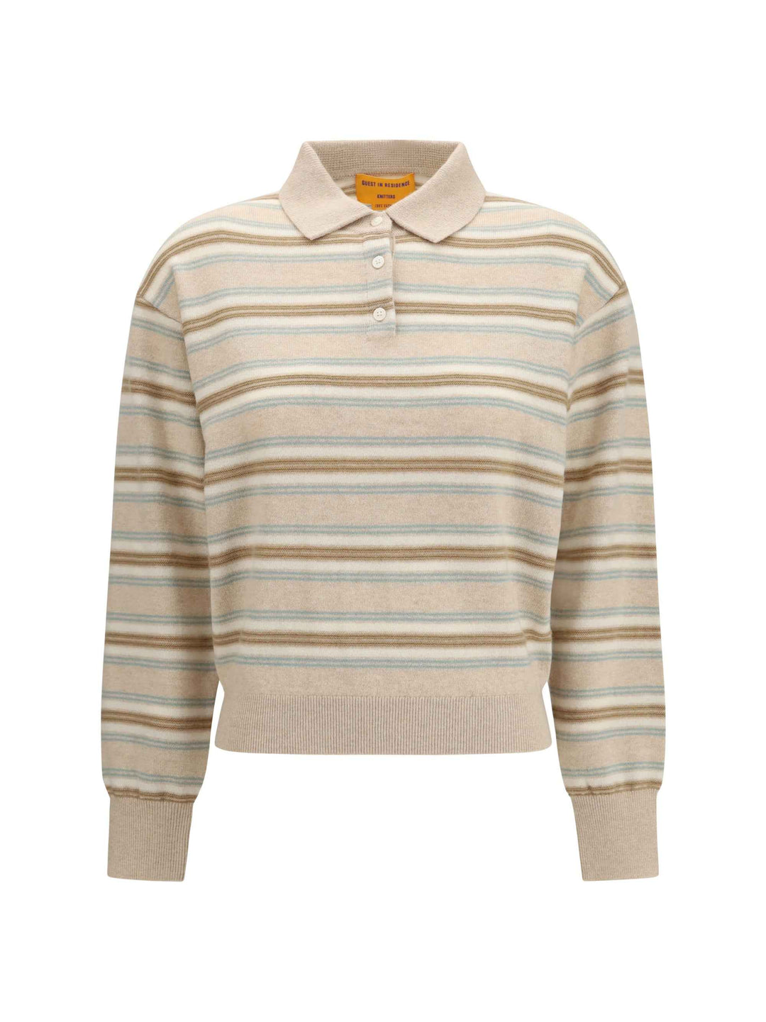 College striped Polo Sweater