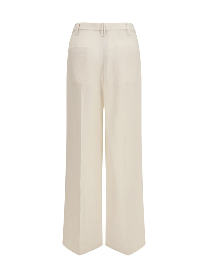 Wide Pants in fluid twill 2