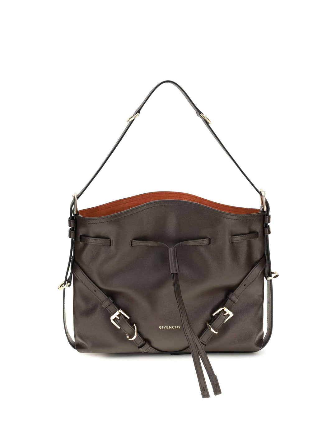 Small Voyou Bucket Handbag in glossy leather