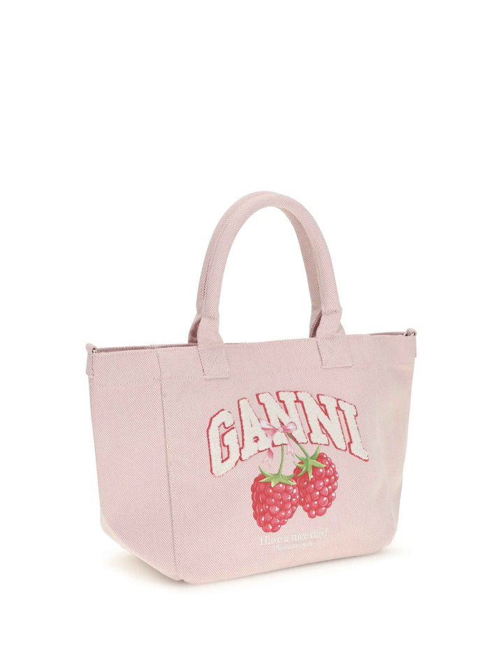 Small easy Shopper raspberry print