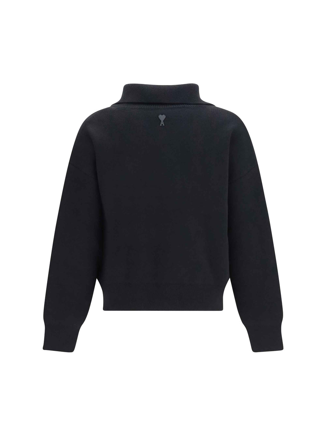 High-neck buttoned Sweater