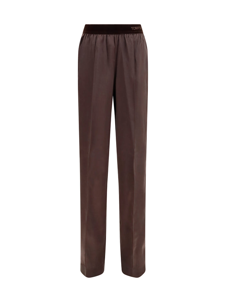 Stretch silk satin Pants 1
