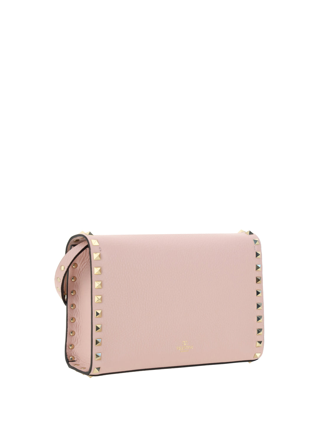 Rockstud mini Shoulder Bag in garnet calfskin 3