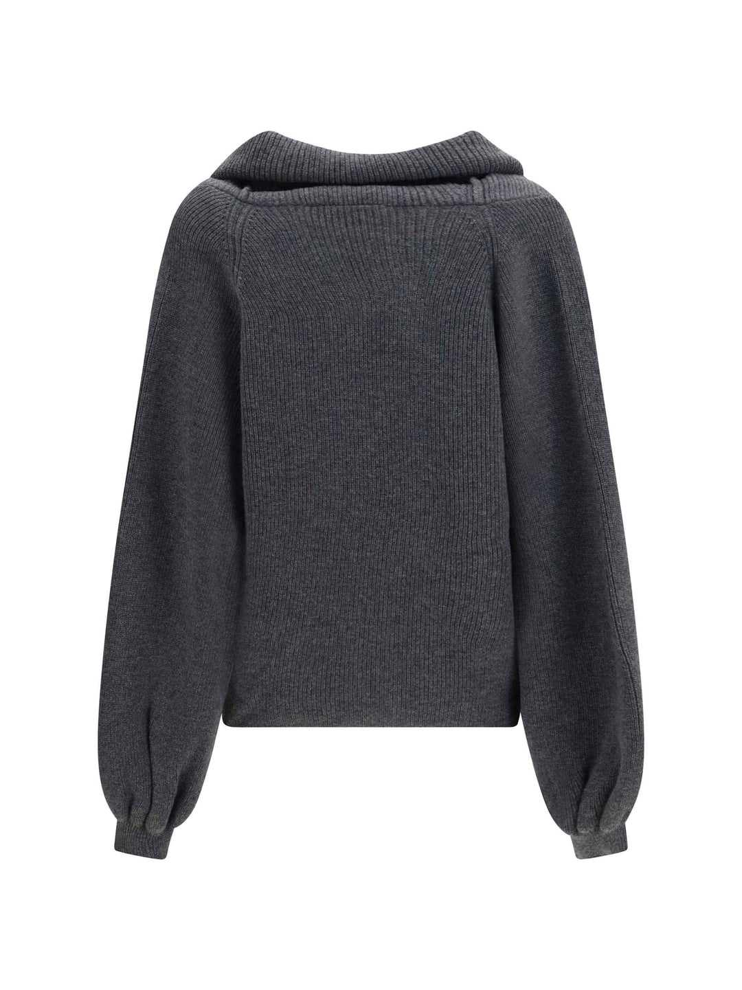Cropped shawl collar Cardigan with wide sleeves