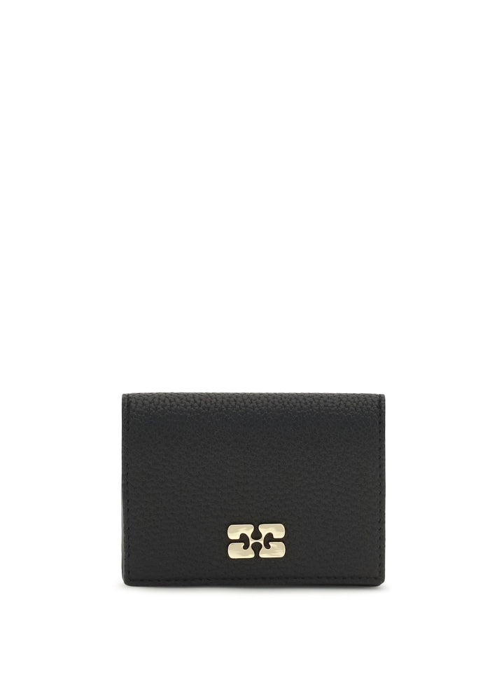 Ganni Bou Card Holder With Flap Grained 1