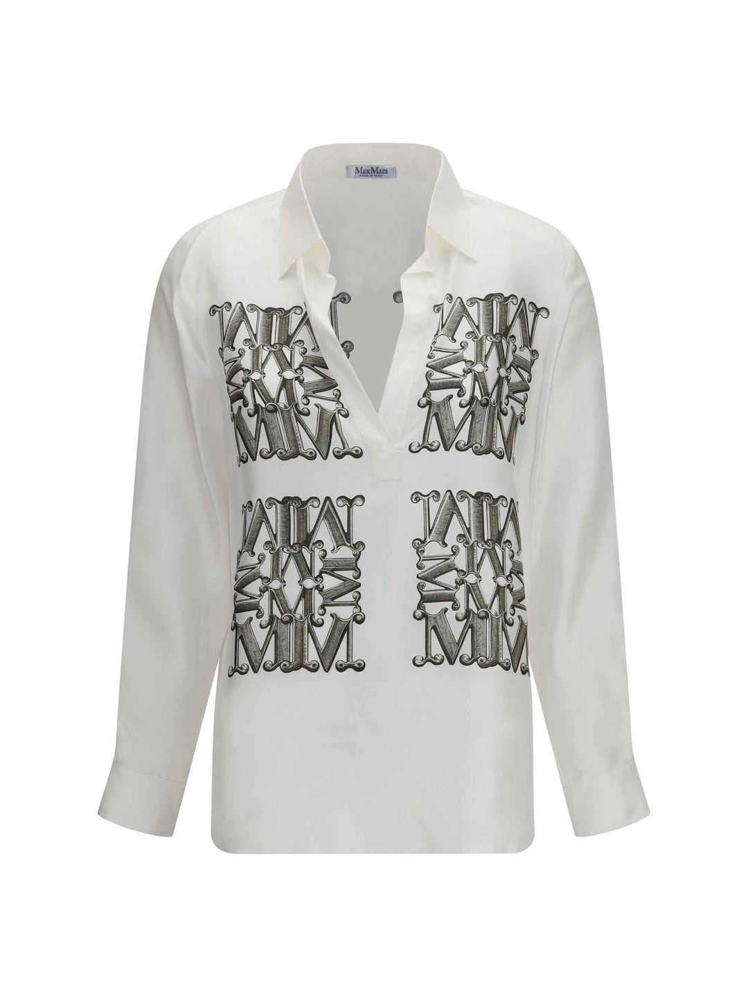 Printed silk twill Shirt