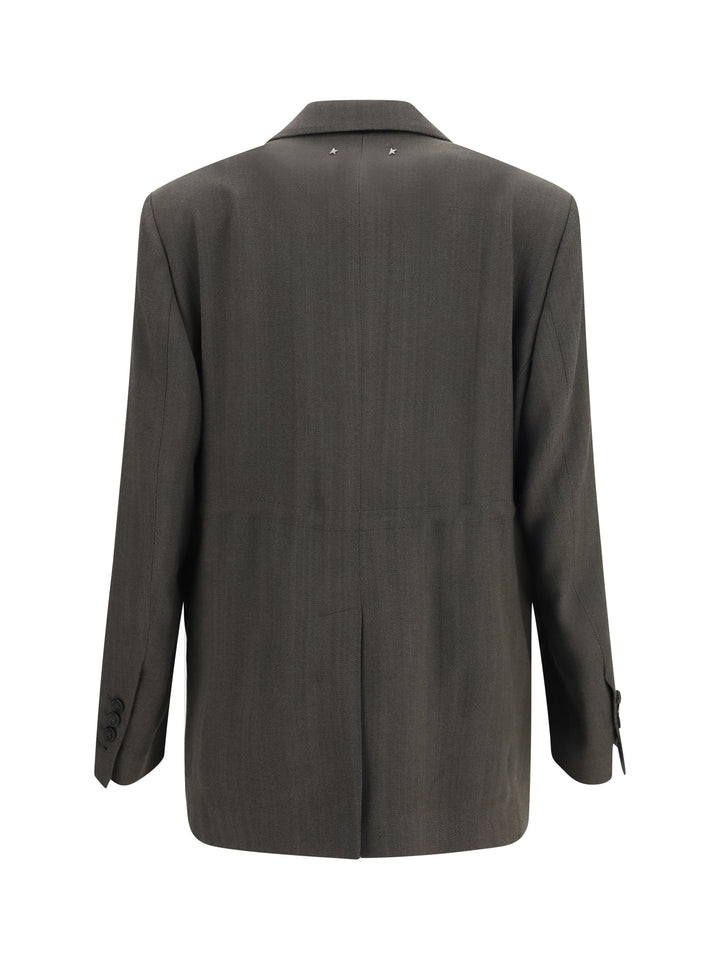 Double-breasted Blazer with drawstring 2