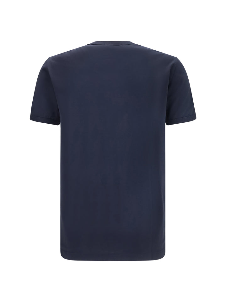 Cotton T-shirt with logo plaque 2