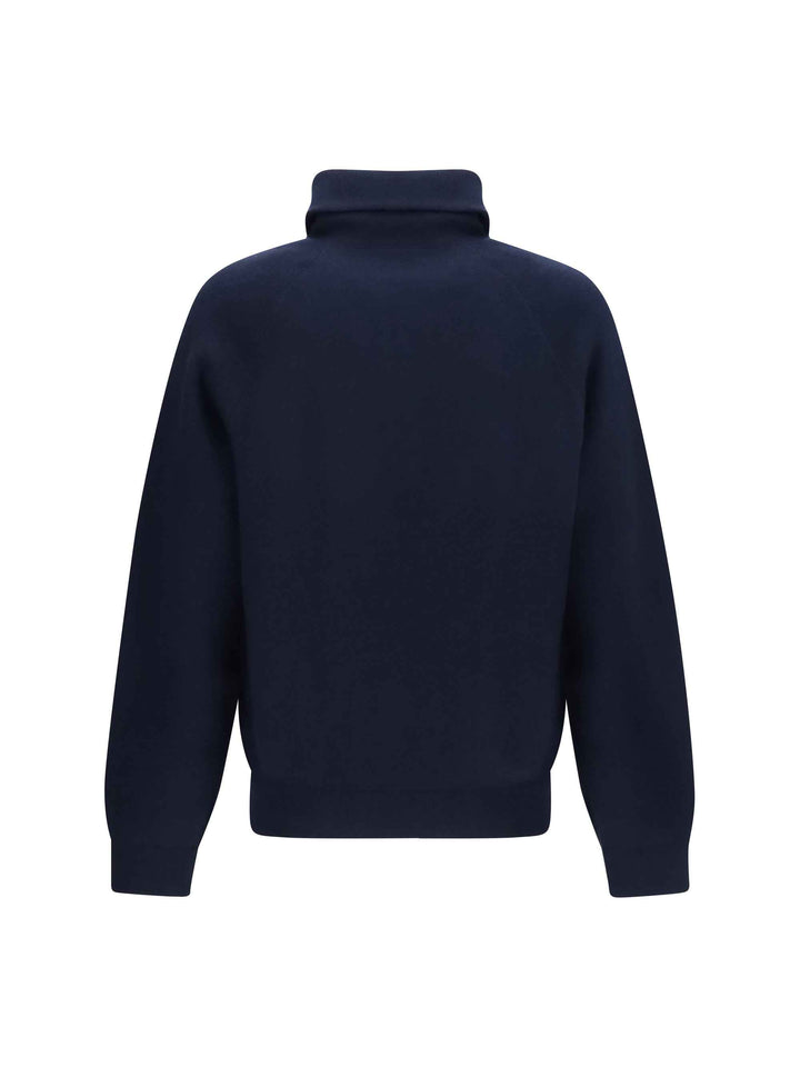 Half-zip wool and cashmere Sweater