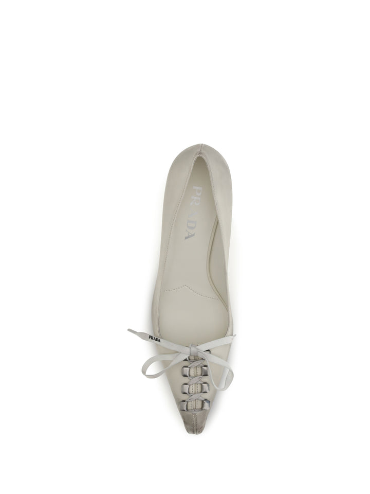 Lace-up antique-finish leather Pumps 4