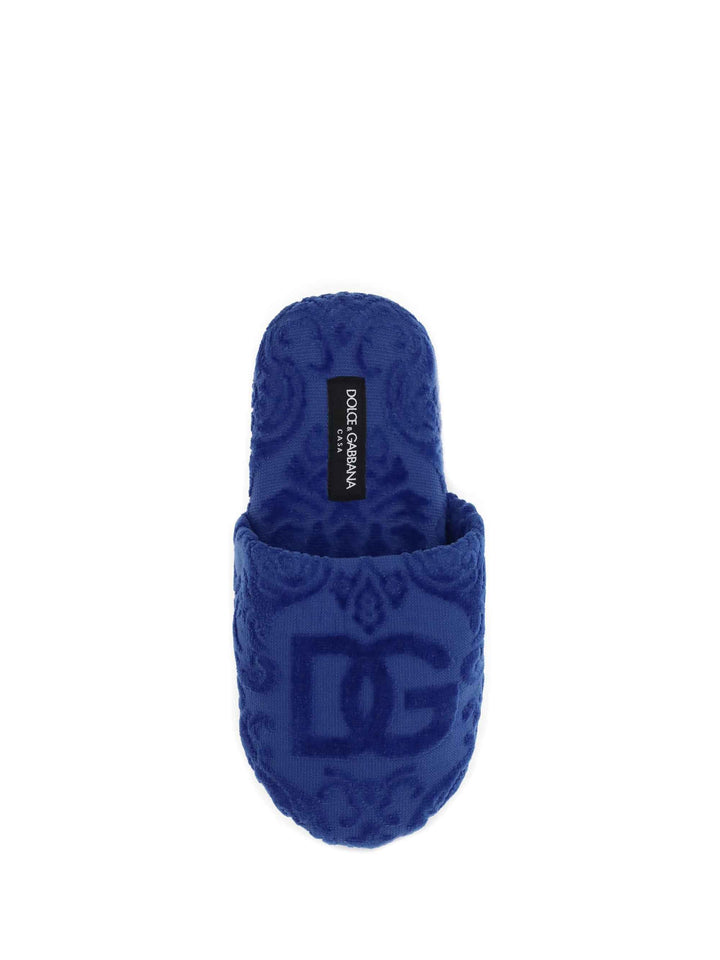 Jacquard cotton terry Slippers