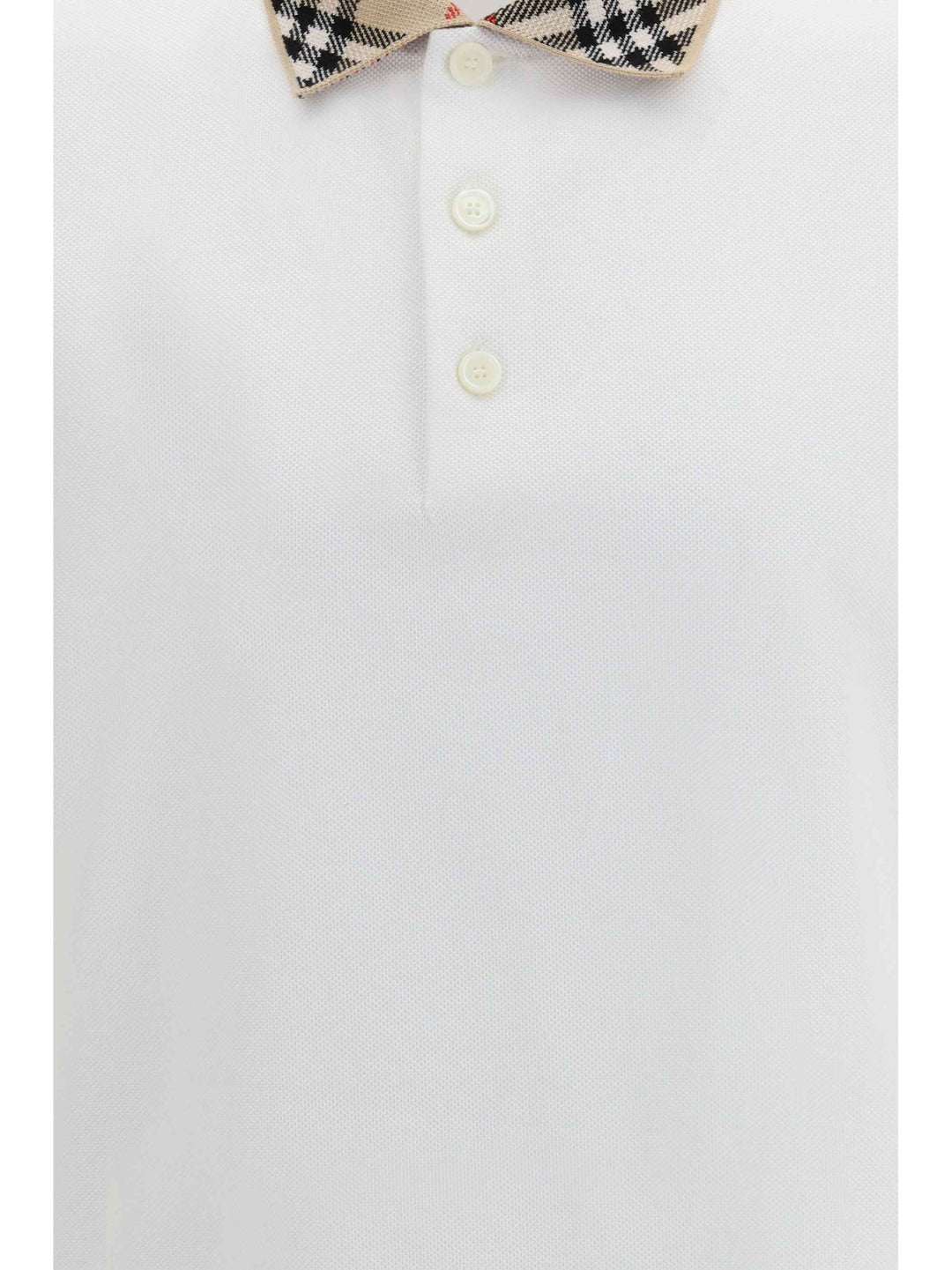 Cotton Check collar Polo