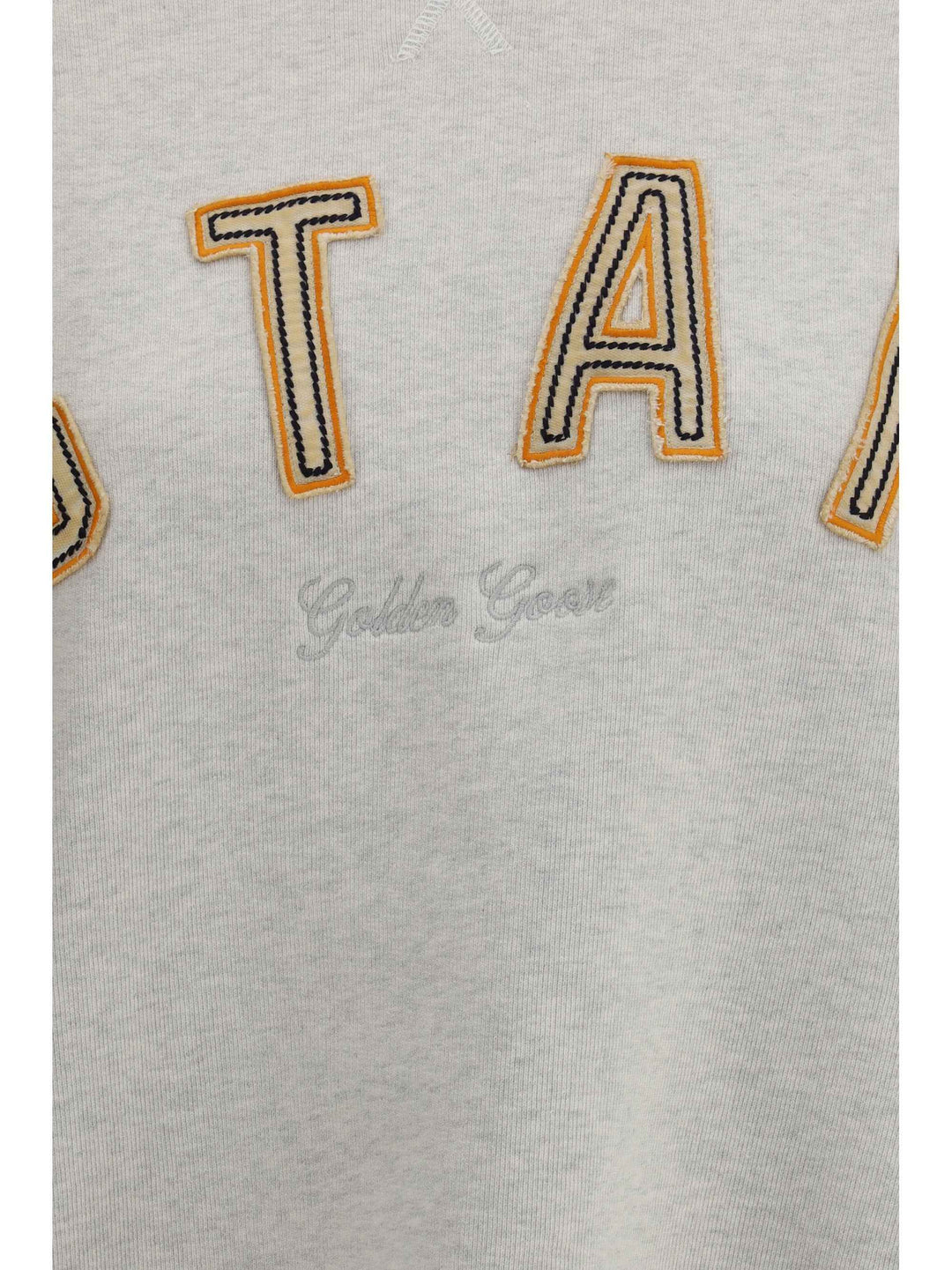 Sweatshirt crewneck in cotton with contrasting logo