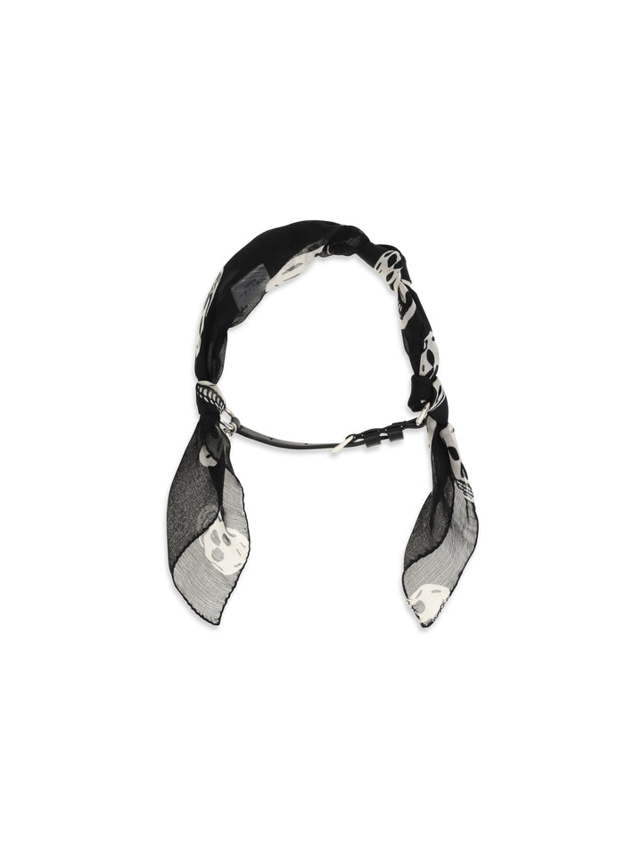 Double-wrap Skull Scarf Bracelet 1