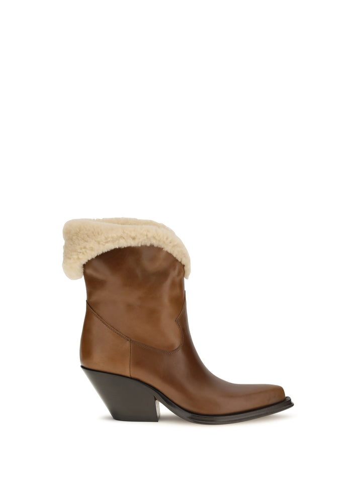Azelan fur-lined Ankle Boots 1