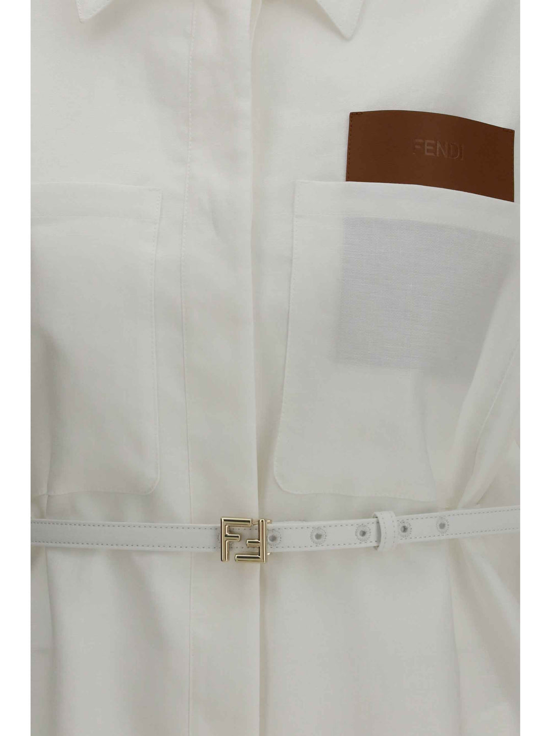 Linen and cotton belted Jacket