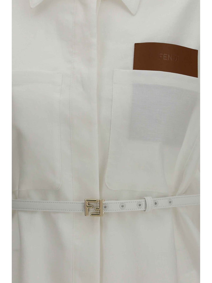 Linen and cotton belted Jacket