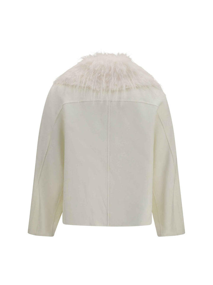 LOULOU DE SAISON Jackets &amp; Coats in IVORY/IVORY