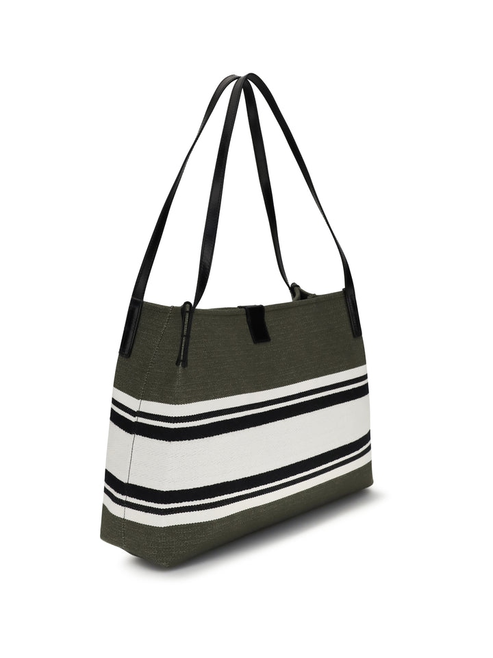Medium canvas and leather Release Tote 3