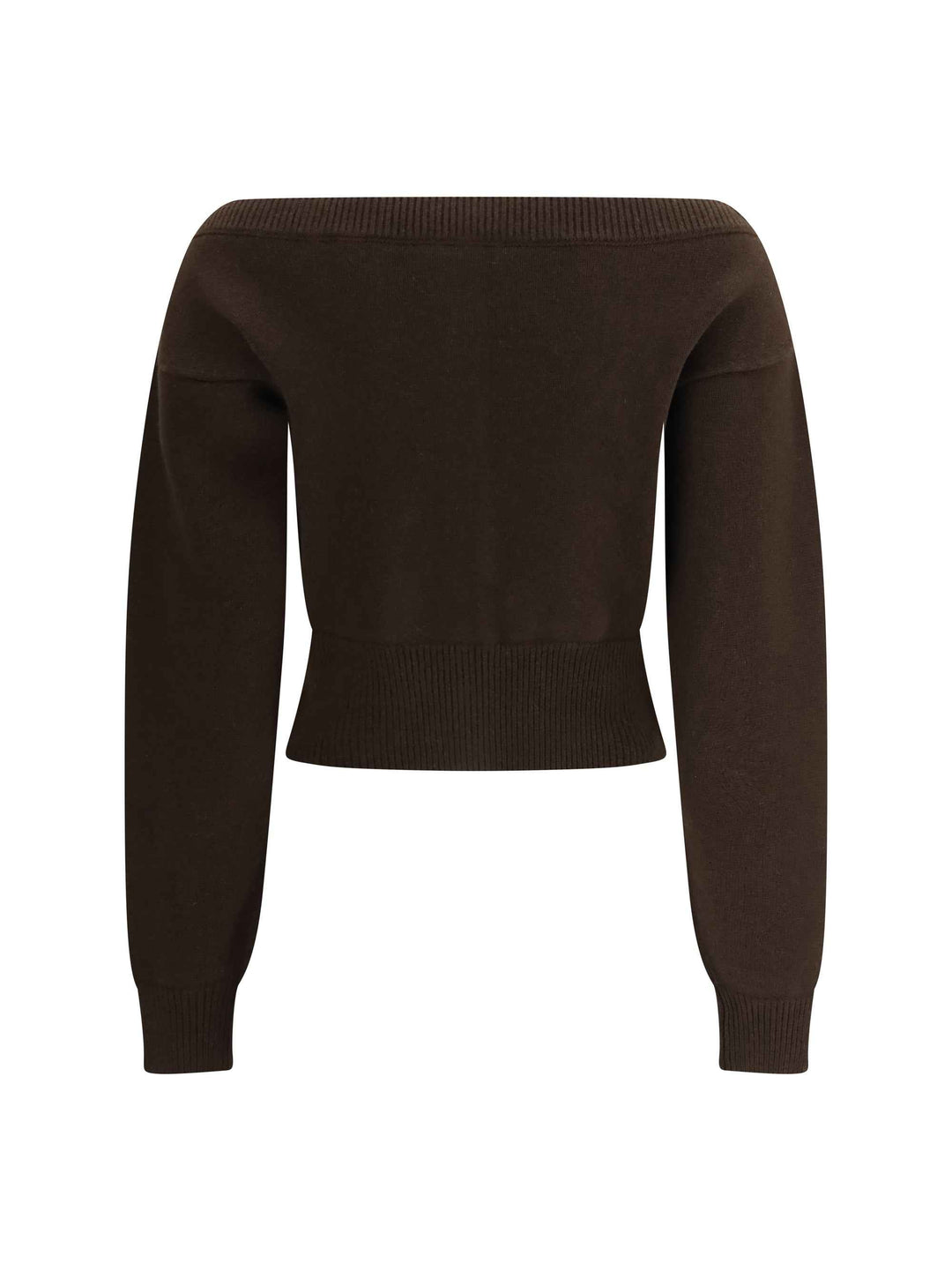 Soft cashmere open-neck shrunken Cardigan