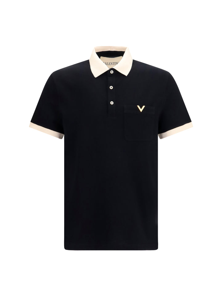 Polo with contrast trims 1