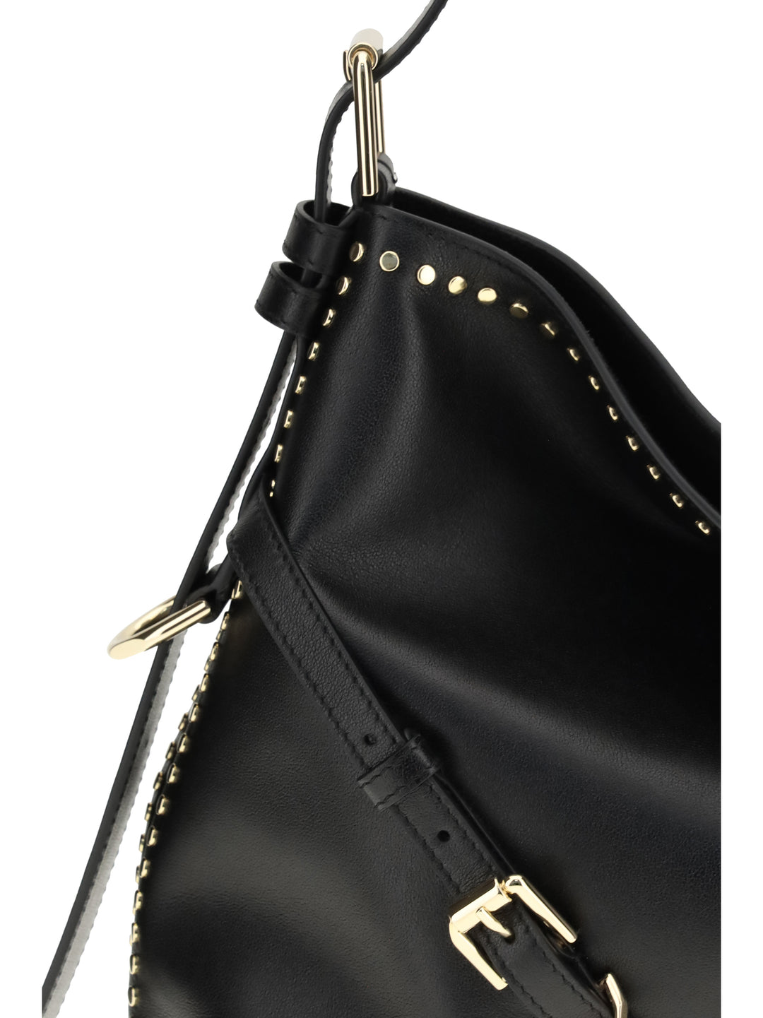 Large Voyou Shoulder Bag in shiny leather 4