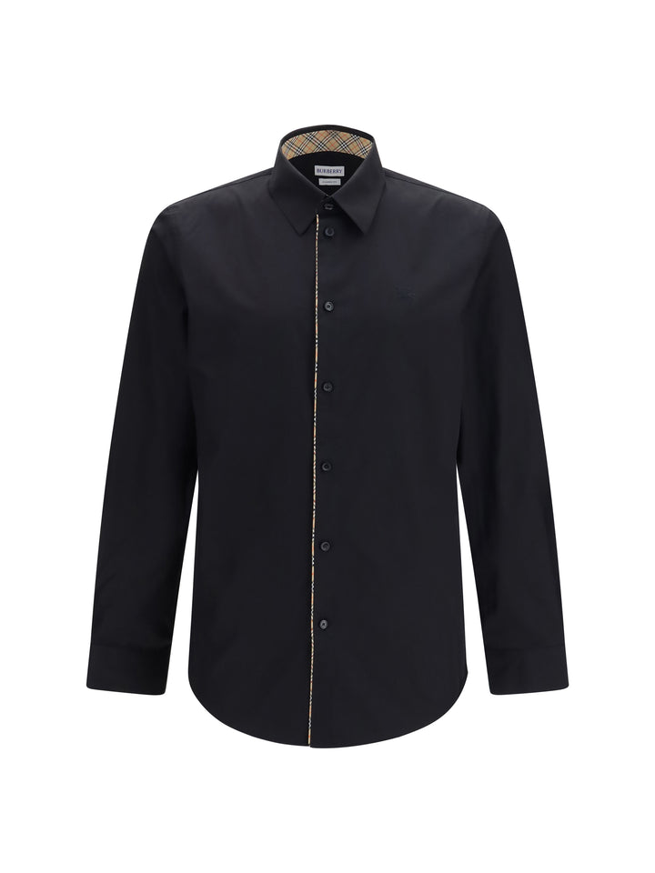 Cotton Shirt with Check trims 1