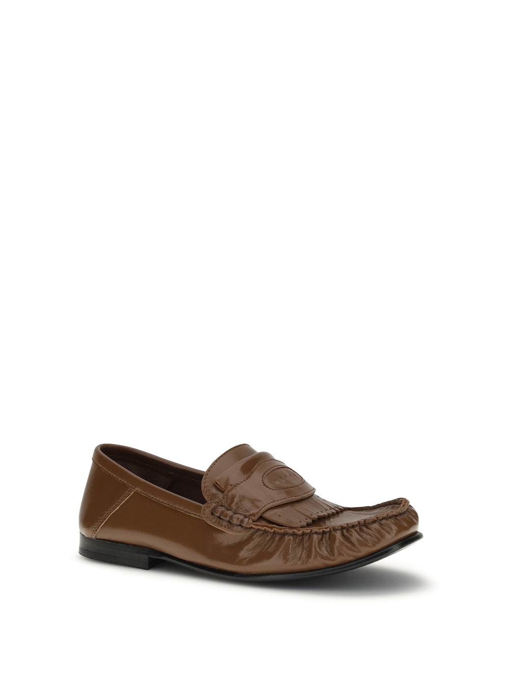 Leather Loafers with tassels and foldable heel 2