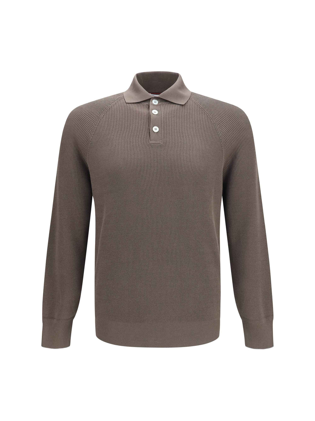 Long-sleeve knit Polo Shirt