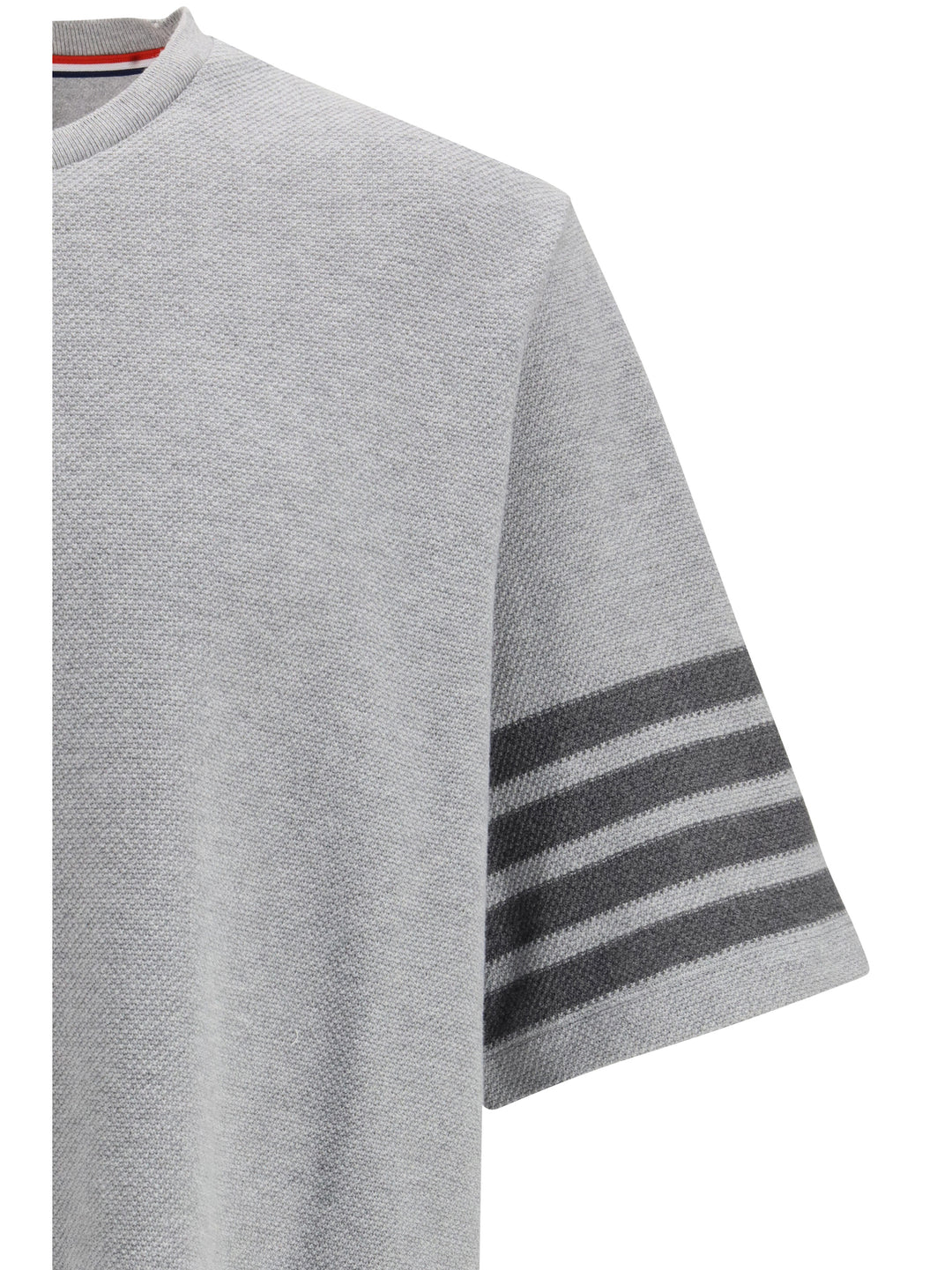 Textured cotton piqué T-shirt 3