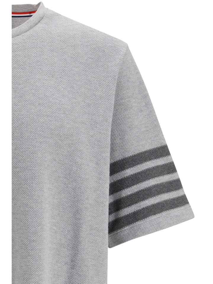 Textured cotton piqué T-shirt 3