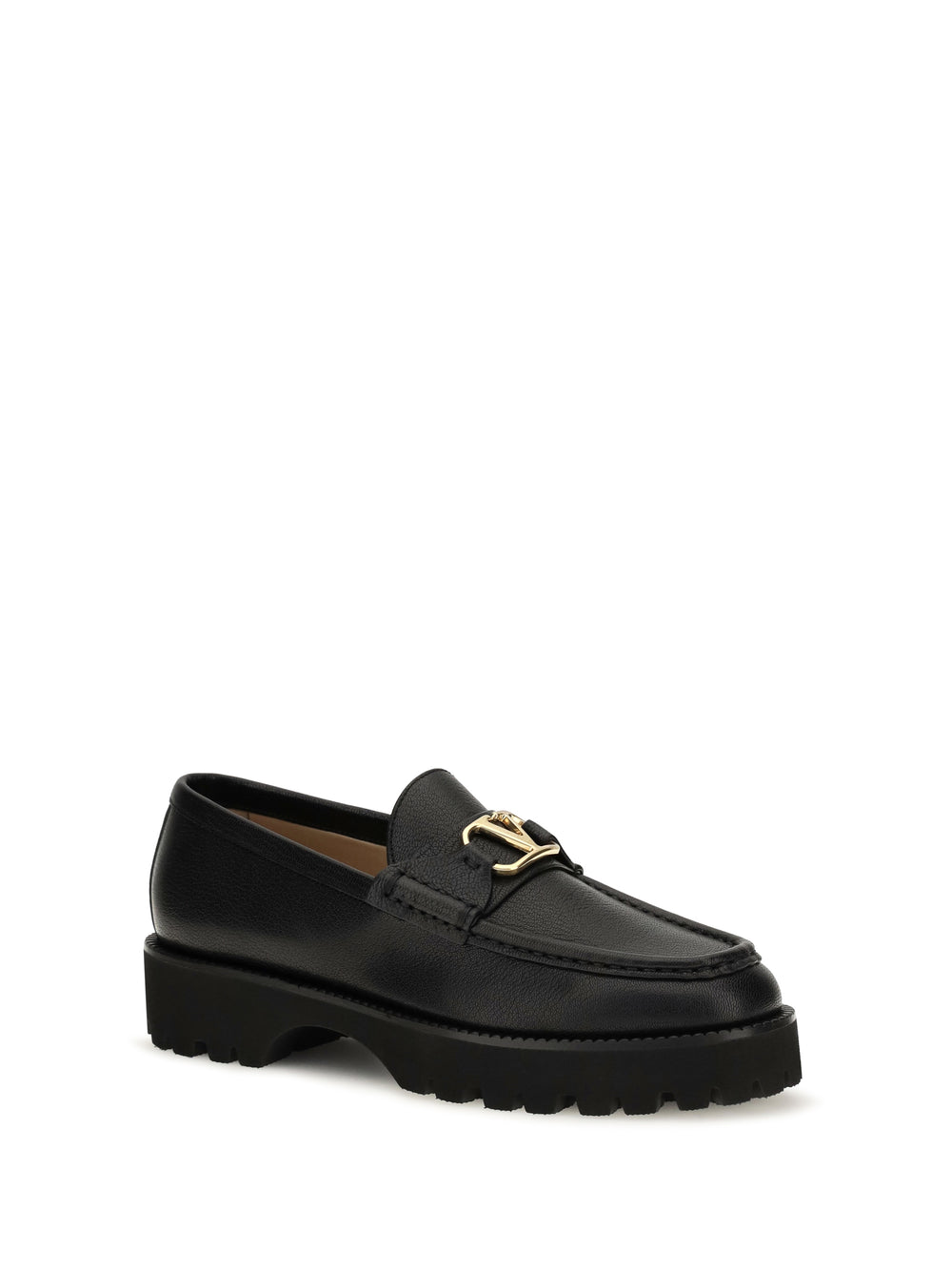 VLogo Signature leather Loafers 2