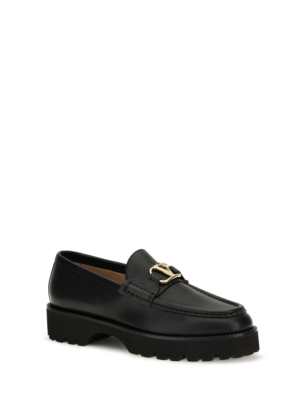 VLogo Signature leather Loafers 2