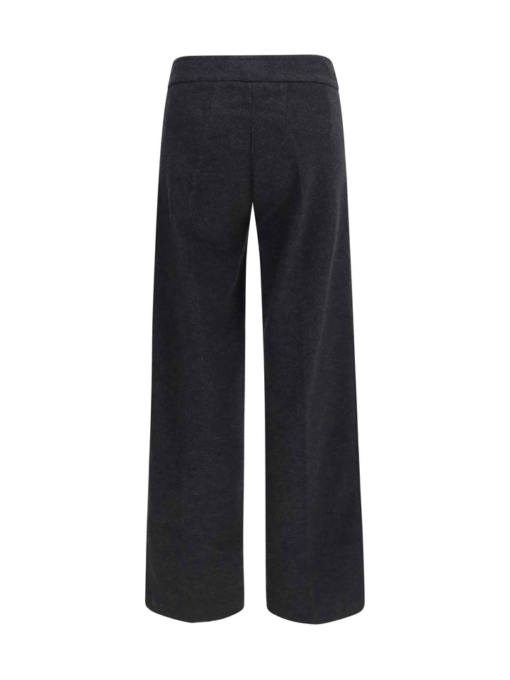 Flavia wide-leg cotton-blend Pants